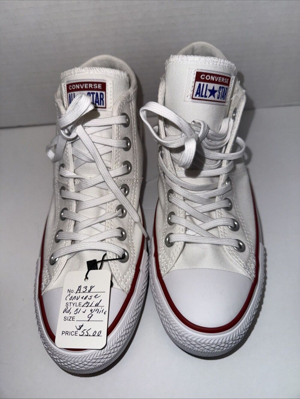 Converse Chuck Taylor Sz 9 All Star Madison Mid White Women's Lace up New